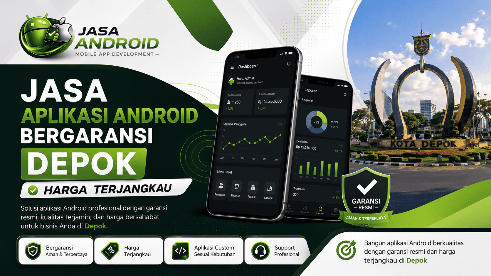 Jasa Aplikasi Android Bergaransi Depok Harga Terjangkau: Solusi Tepat untuk Bisnis Modern yang Ingin Berkembang